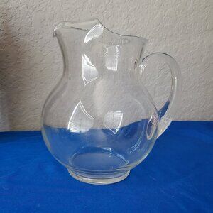 Libbey Crisa Acapulco pitcher hand-blown clear optic